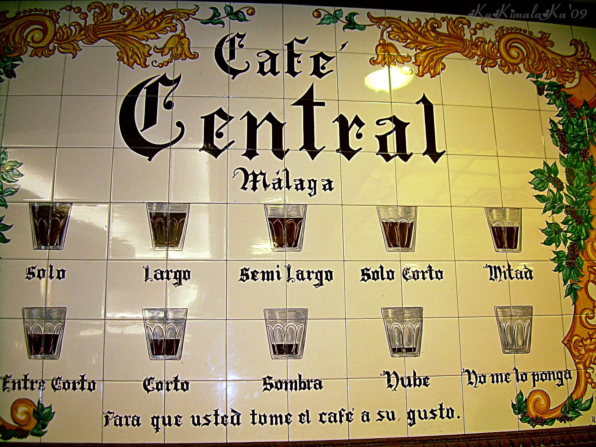 The iconic Café Central Mosaic