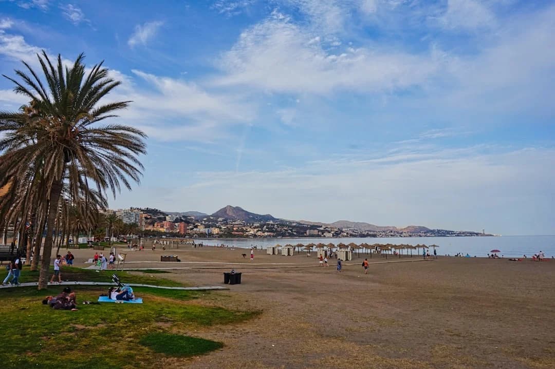 family lunch Malaga beach