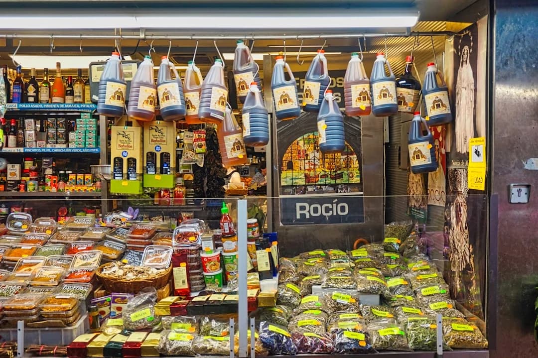 supermarket aisle Malaga