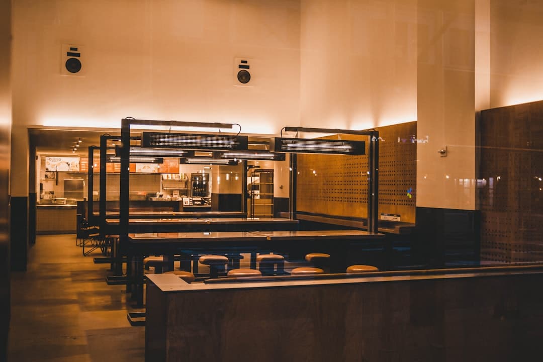 Modern dinner show restaurant interior