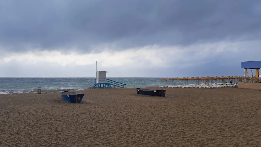 Malaga beach lifeguard tower