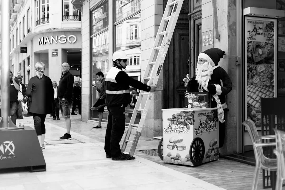 Malaga newspaper kiosk historic