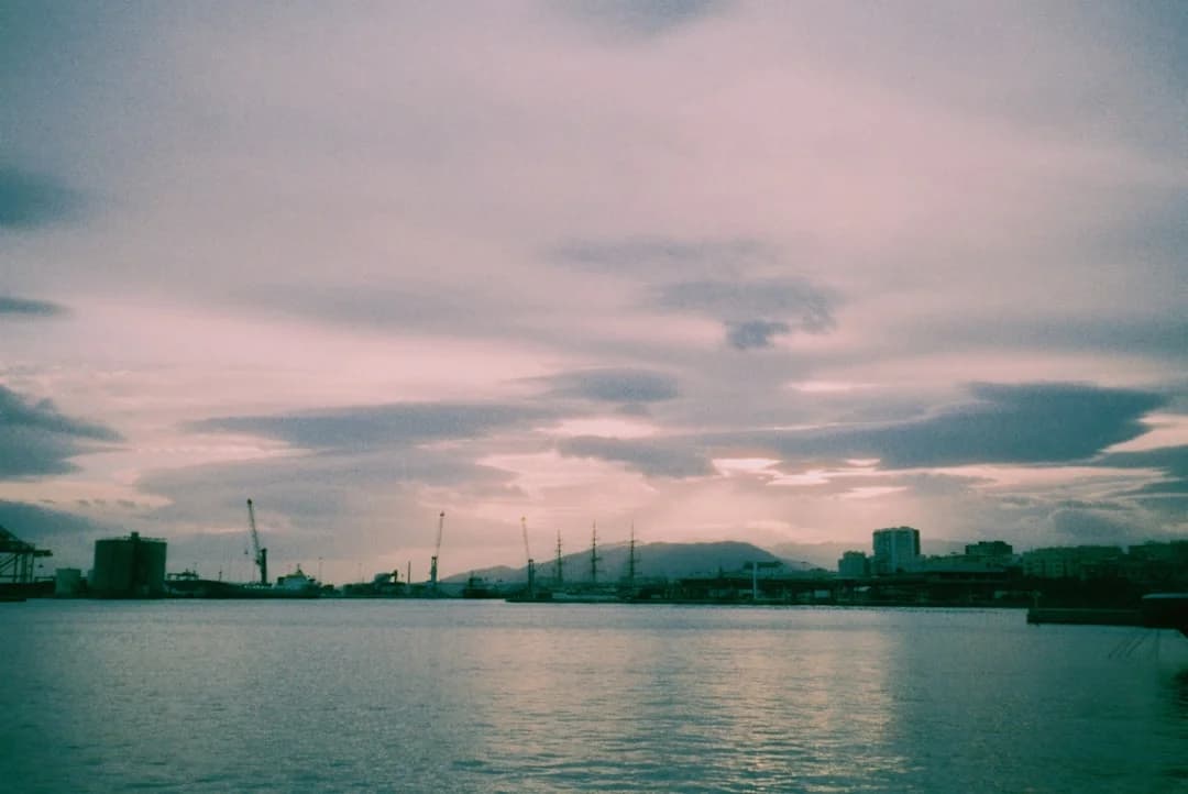 Malaga modern architecture waterfront skyline