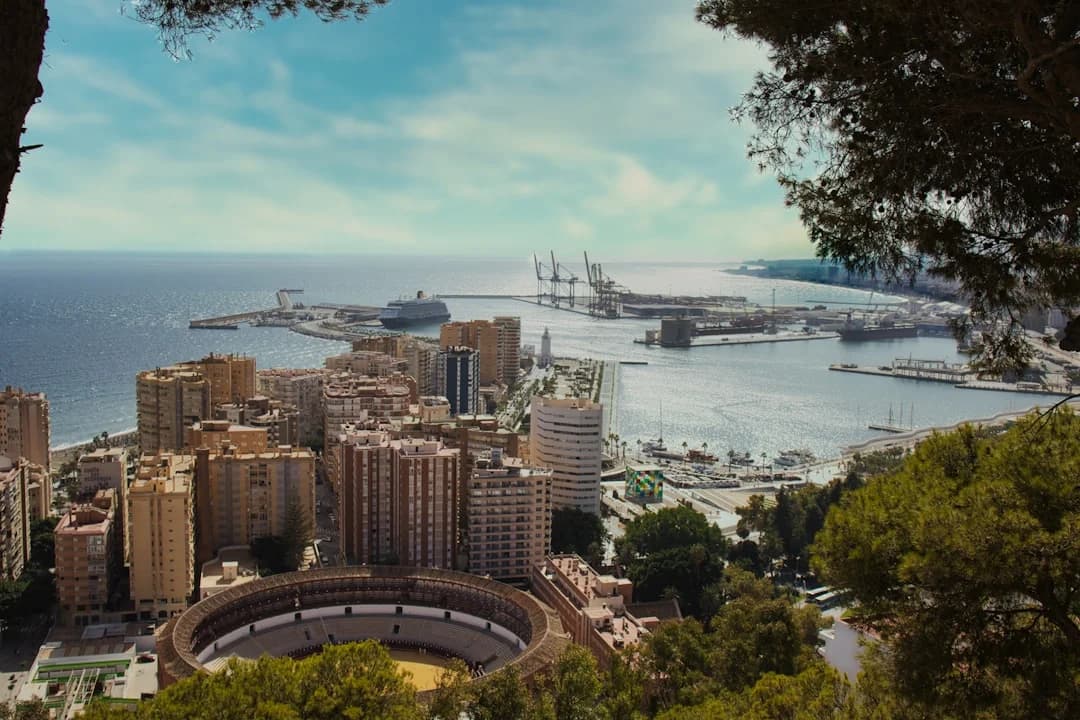 Malaga city construction architecture