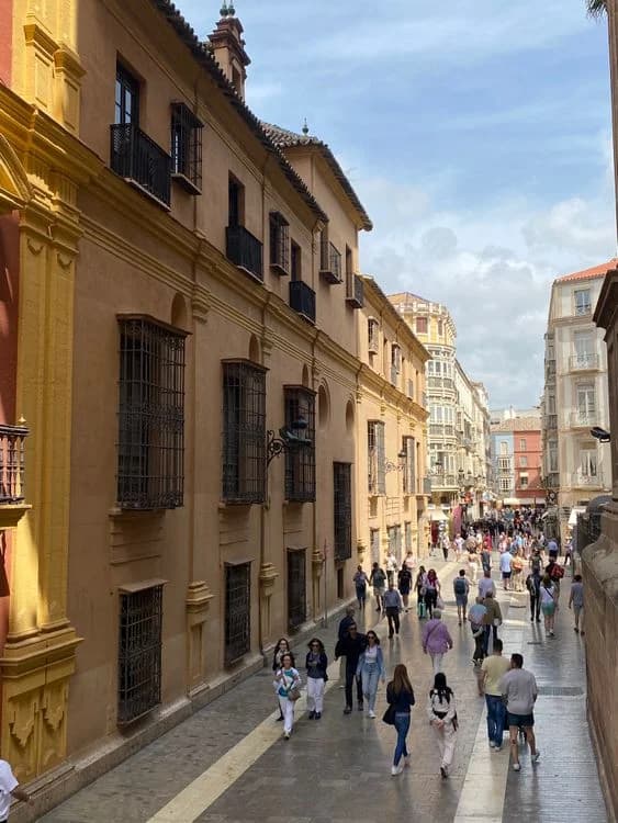 Malaga residential street historic center